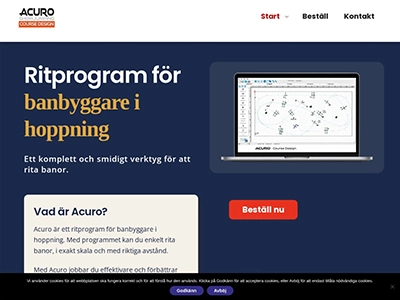 Acuro ritprogram för banbyggare